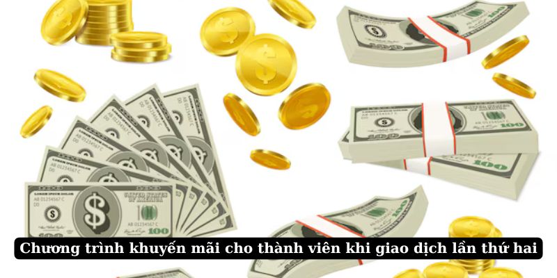 Chương trình khuyến mãi cho thành viên khi giao dịch lần thứ hai