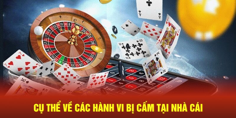 Cụ thể điều khoản điều kiện về hành vi bị cấm tại nhà cái